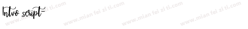 Intvo script字体转换